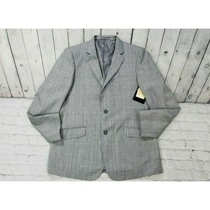 Lartoria NALDINI Enzo E Lido 966 Gray Blazer 100% Pure New Wool 150’s SIZE 44 L